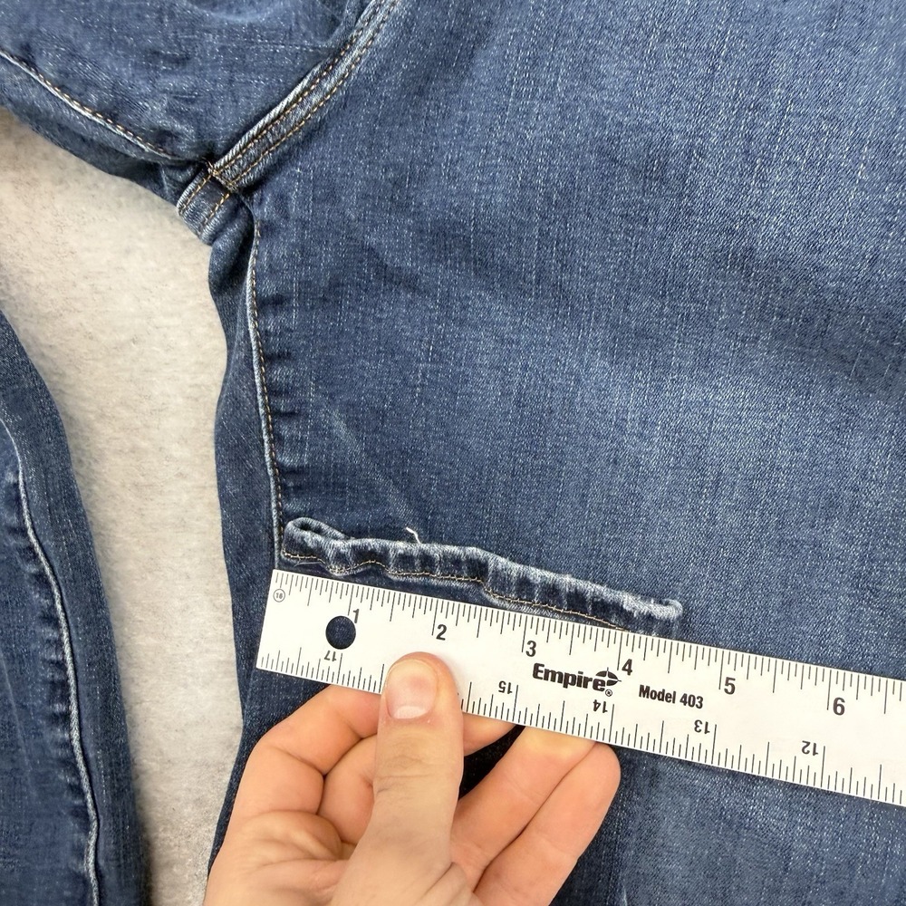 Good American Good Waist High Rise Skinny Jeans Size 18 Distressed - Picture 10 of 11